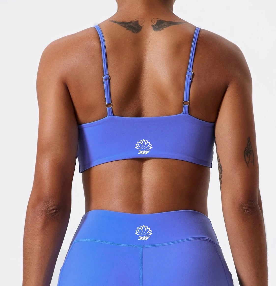 Flora pleated sports bra